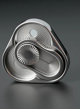 Triangle Spinner Flip Coin EDC Fidget Push Coin Decompressio