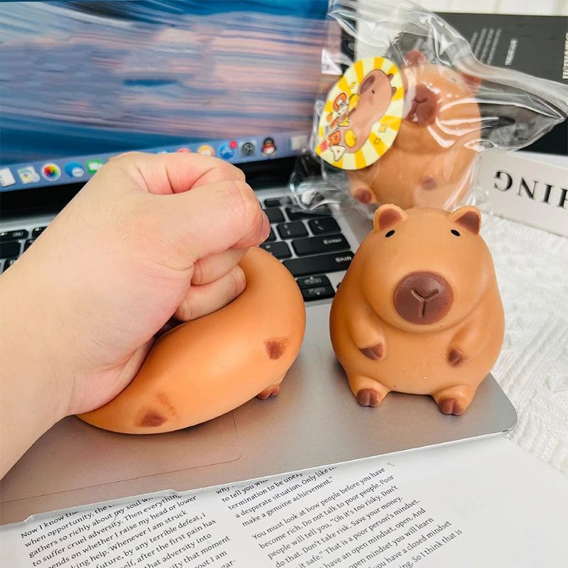 Cute Cartoon Capybara Mochi Pinching Toy Squishy Toy Slow Re