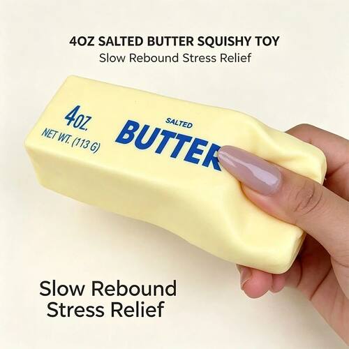 Butter Stick Squishy Squeeze Fidget Toy Sticky Butter Stick