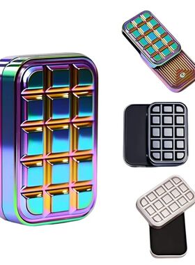 Fidget Slider Chocolate Shaped Magnetic Metal Fidget Toys ED