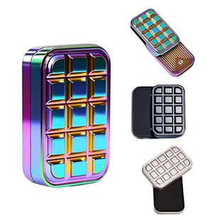 Fidget Slider Chocolate Shaped Magnetic Metal Fidget Toys ED