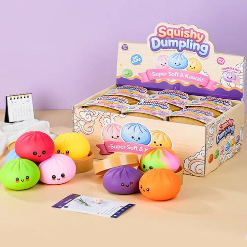 Colorful Dumpling Squishes Blind Box Stress Balls Fidget Sen