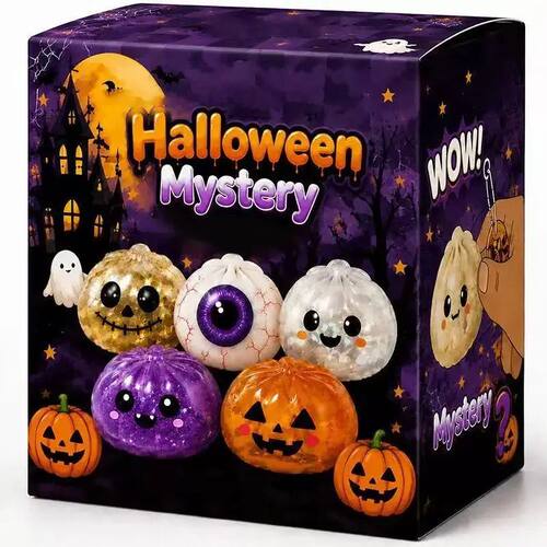Halloween Spooky Glitter Dumpling Squishies for Adults Fidge