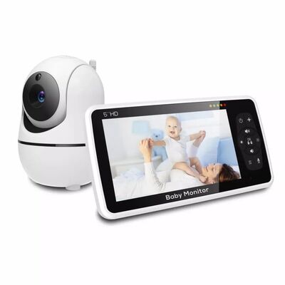 New 5 Inch Video Baby Monitor with Camera and Audio, 4X Zoom