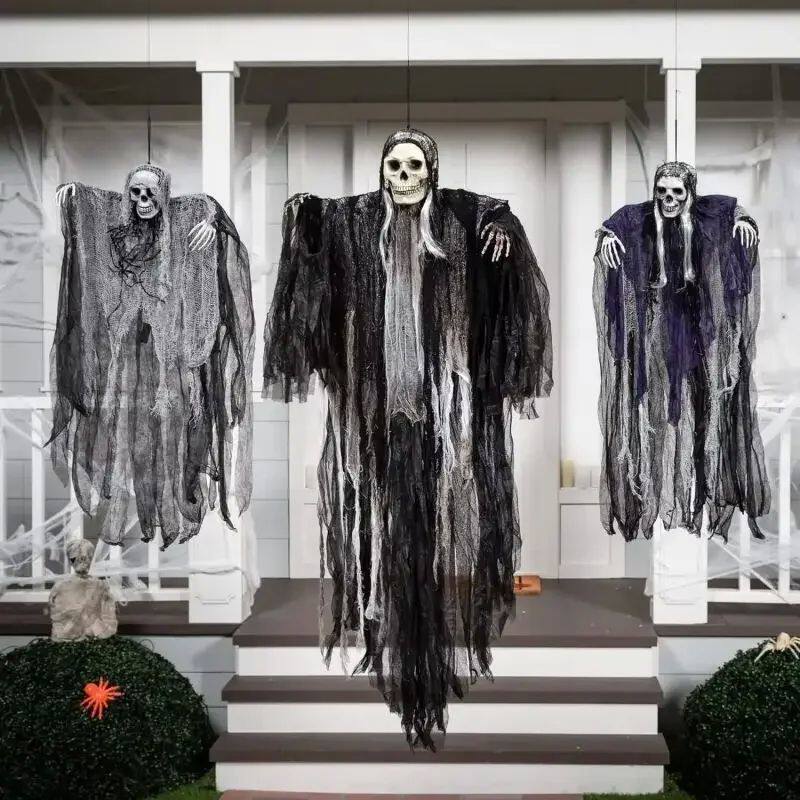 Hanging Halloween SkeletonGhosts Decorations Grim Reapers fo