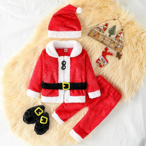 5Pcs Baby Boys/Girls Christmas Clothes Santa Claus Soft Plus