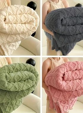 ltra-Soft 3D Plush 1pc Luxurious Fleece Blanket - Dense Weav
