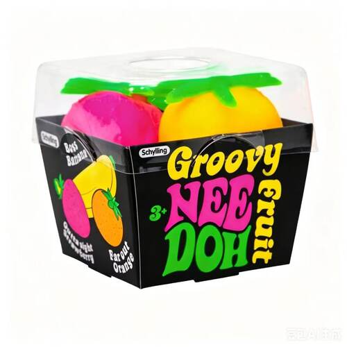 Needoh Fruit Party Pinch Music Slow Rebound Sensory Squeeze