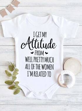 Newborn Boy Girl Clothes I Get My Attitude From Well Pretty