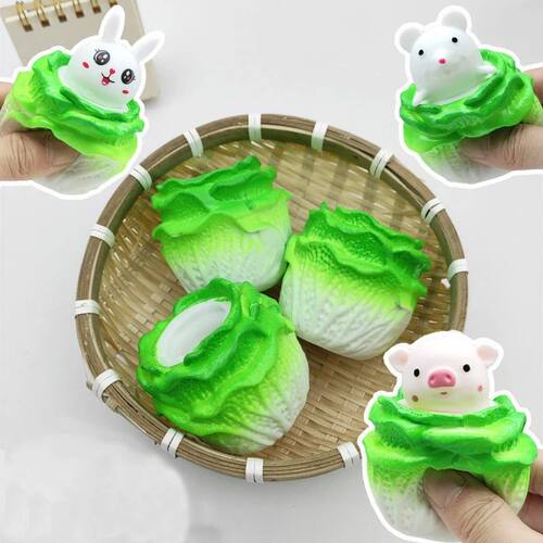 1/4/8PCS Animals Stress Balls Slow Rebound Fidget Toys Cabba