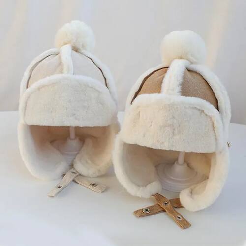 Baby Boys Girls Hat Kids Children Ear Flap Muff Winter Warm