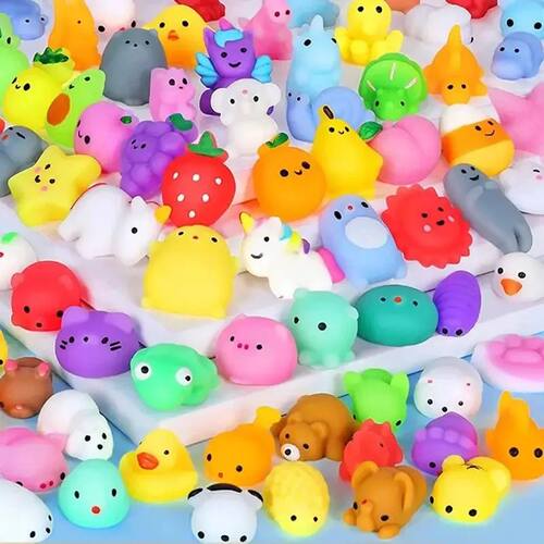 20 Pcs Random Cute Animals Vent and Relieve Stress with Toys