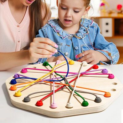 Kid Rope Knots Sensory Social Board Game Logical Thinking Ch