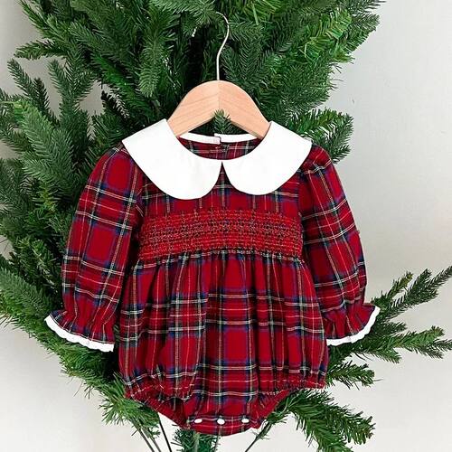 Christmas Infant Baby Girl Romper Autumn Winter Newborn Baby