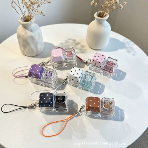 Wave Point Cat Biaxial Transparent Keycap Multi-touch Decomp