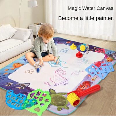 100x80CM Magic Water Drawing Mat Coloring Doodle with Reusab