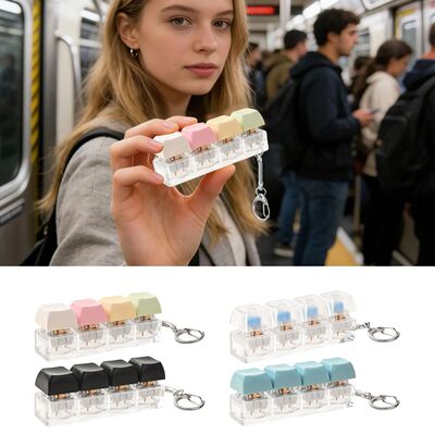 Keyboard Fidget Stress Reduction Fingertip Button Quiet Key
