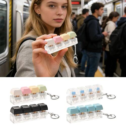 Keyboard Fidget Stress Reduction Fingertip Button Quiet Key