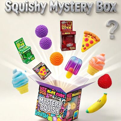 Mystery Squish Surprise Blind Box, Cube Squish Fidget Toys f