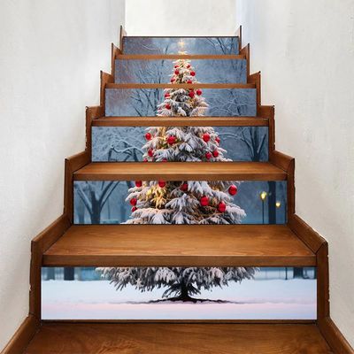 6PCS Christmas Staircase Background Cloth Xmas decoration 20
