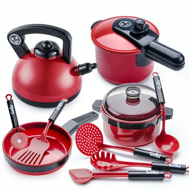 Kitchen Toys Set For Kids Girl Cooking Baby Cutting Fruit Co