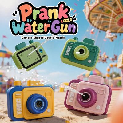 Double-sided Water Gun Camera Water Prank Gun Funny Kids Out
