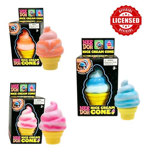 Schylling Nee Doh Ice Cream Sensory Fidget Toy Squeeze Stres