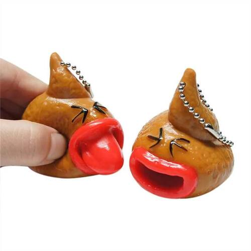 1PCS Mini Funny Cute Creativ SqueezeTongue Pop Out Toy Senso