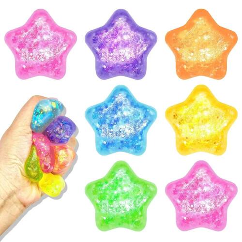 Glitter Star Maltose Squishy Toys Slow Rebound Funny Stretch