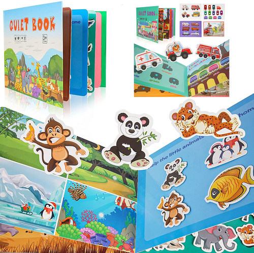 Quiet Book for Toddler Montessori Activity Toys Busy Book Se