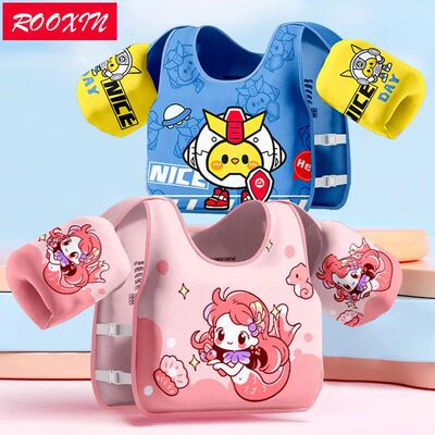 Rooxin No Inflation Swim Vest Buoyancy Vest Swimming Ring Tu