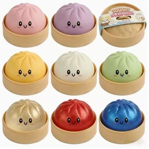 1-12Pcs Glitter Dumpling Glitter Dumpling Squishy with Box D