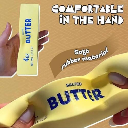 Hot Simulation Salted Butter Squishy Toy Slow Rising Stress