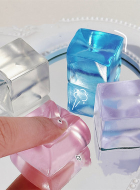 NEW Fidget Toy Mini Squishy Toys Mochi Ice Block Stress Ball