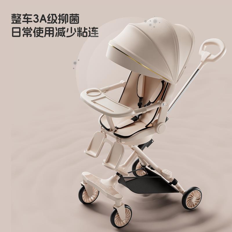 婴儿车可坐可躺0到3岁可折叠高景观超轻便新款婴儿四轮手推车