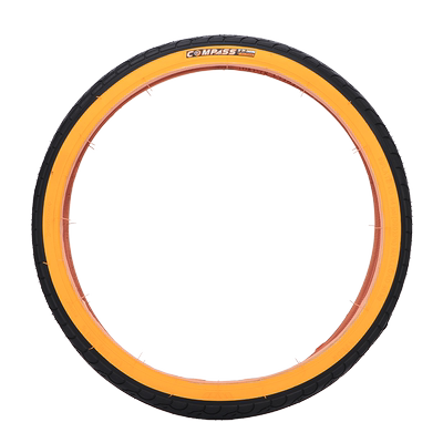 小轮车黄边外胎折叠车改装轮胎