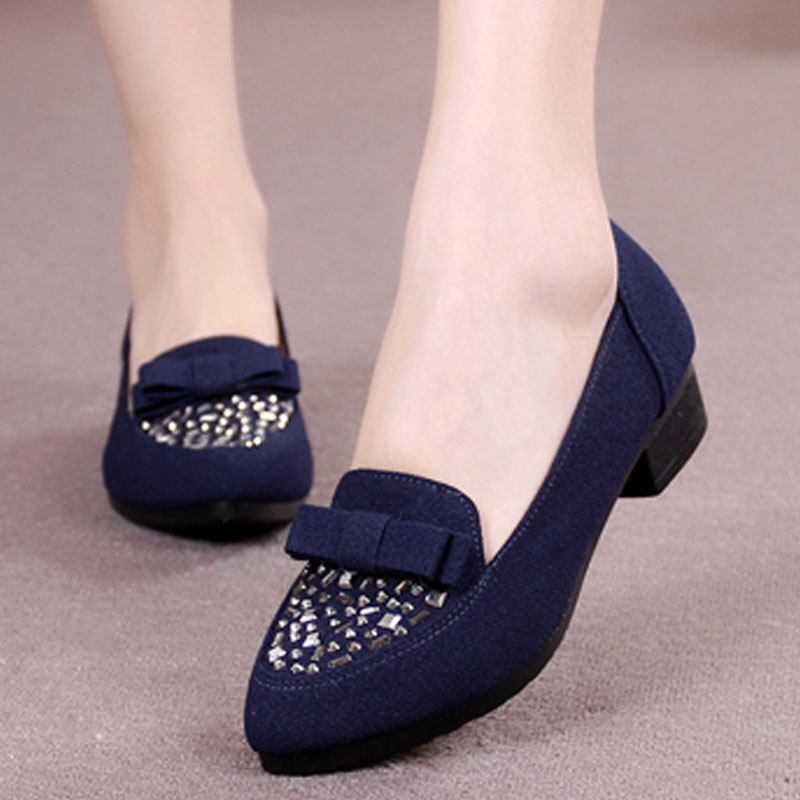 老北京布鞋旗舰店官方女春秋新款时尚中跟工作软底防滑粗跟妈妈鞋,女鞋,传统布鞋,淘宝优惠券,粉丝福利购,淘宝优惠卷