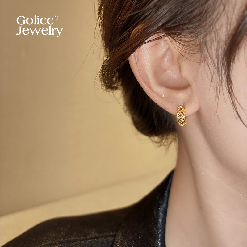 新中式国风碎碎冰五帝钱耳扣耳环女2025新款小圈耳钉高级感耳饰品,饰品/流行首饰/时尚饰品新,耳环,淘宝优惠券,粉丝福利购,淘宝优惠卷