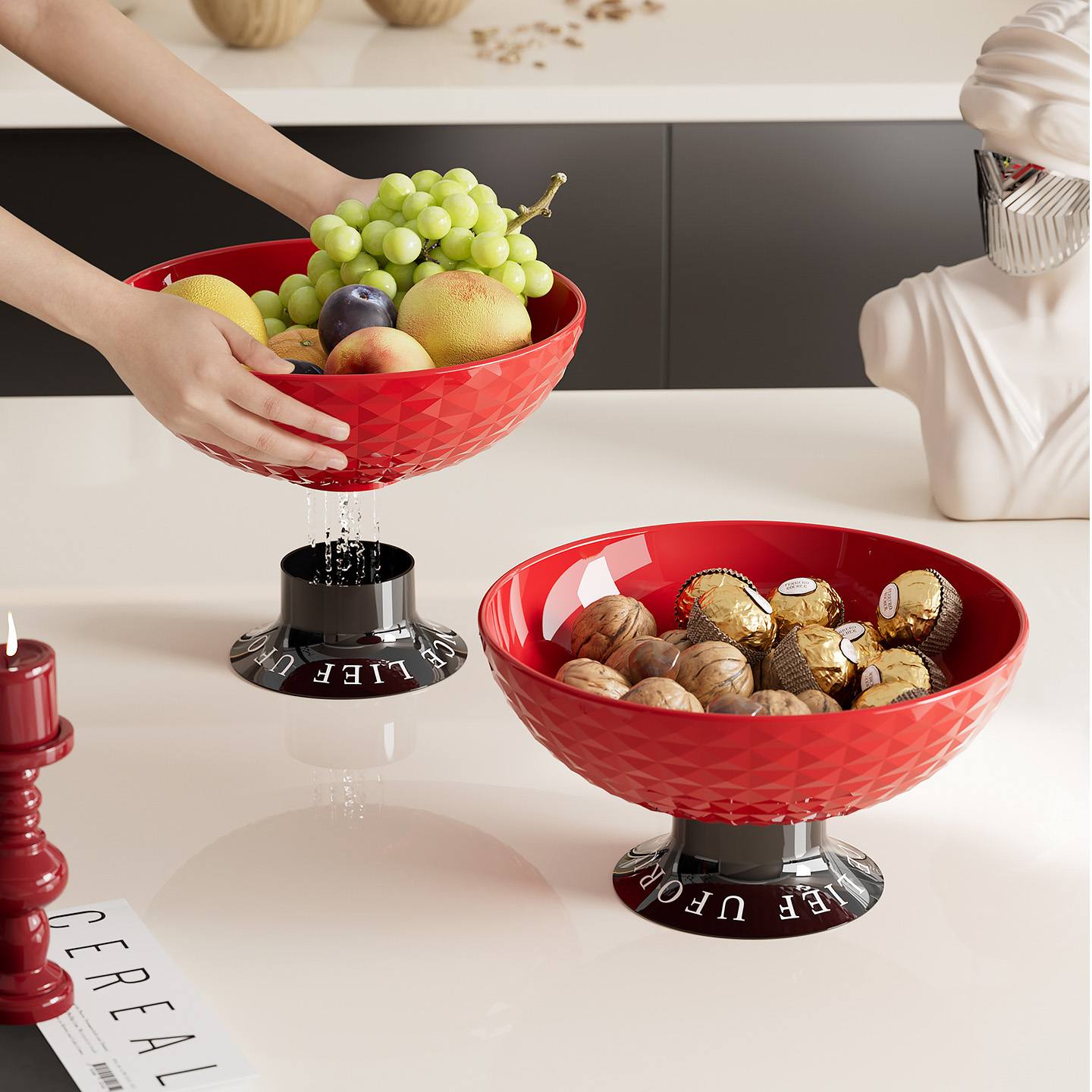 2025新款高颜值轻奢风果盘