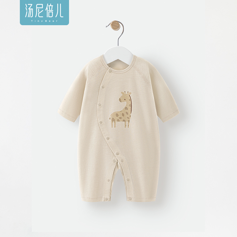汤尼倍儿婴儿长袖连体衣夏季纯棉