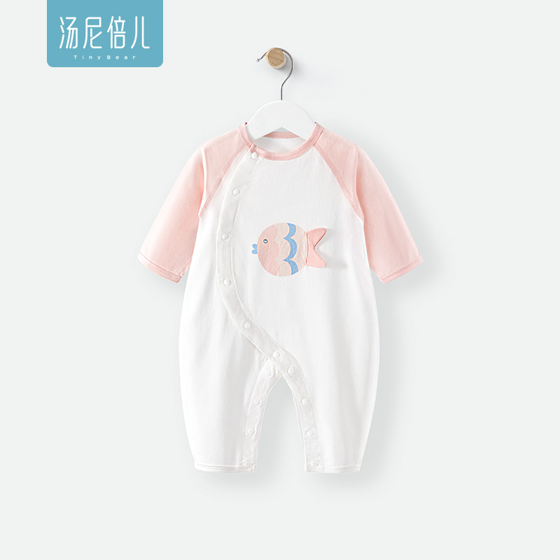 汤尼倍儿婴儿纯棉连体衣夏季薄款