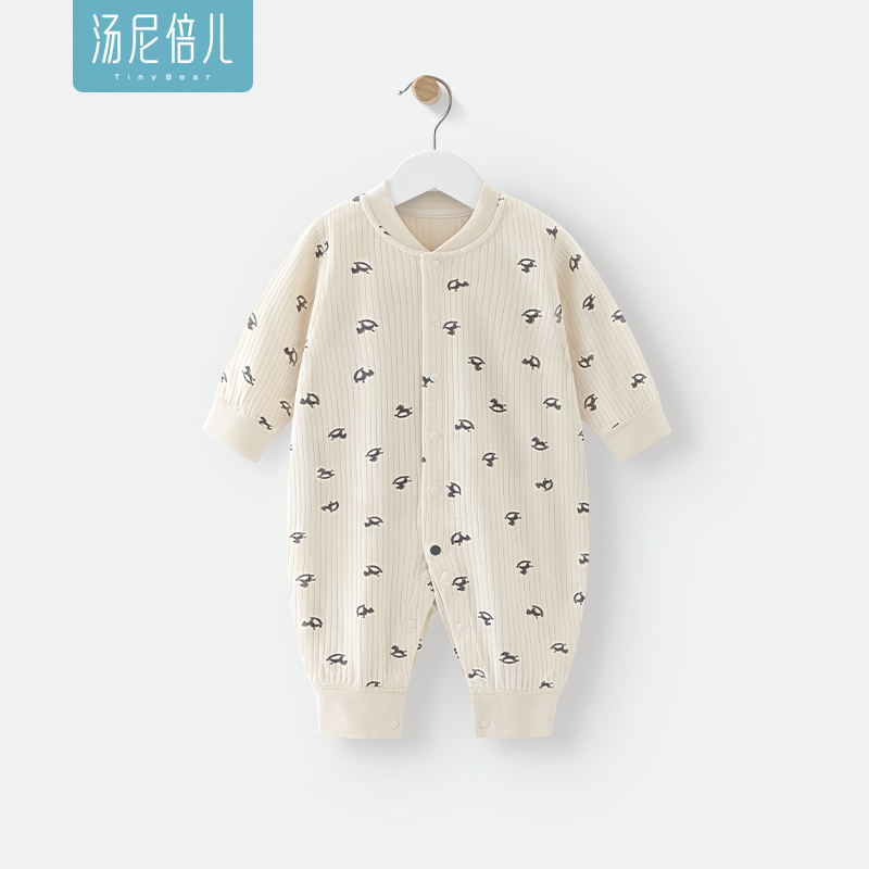 汤尼倍儿马年婴儿长袖连体衣春秋