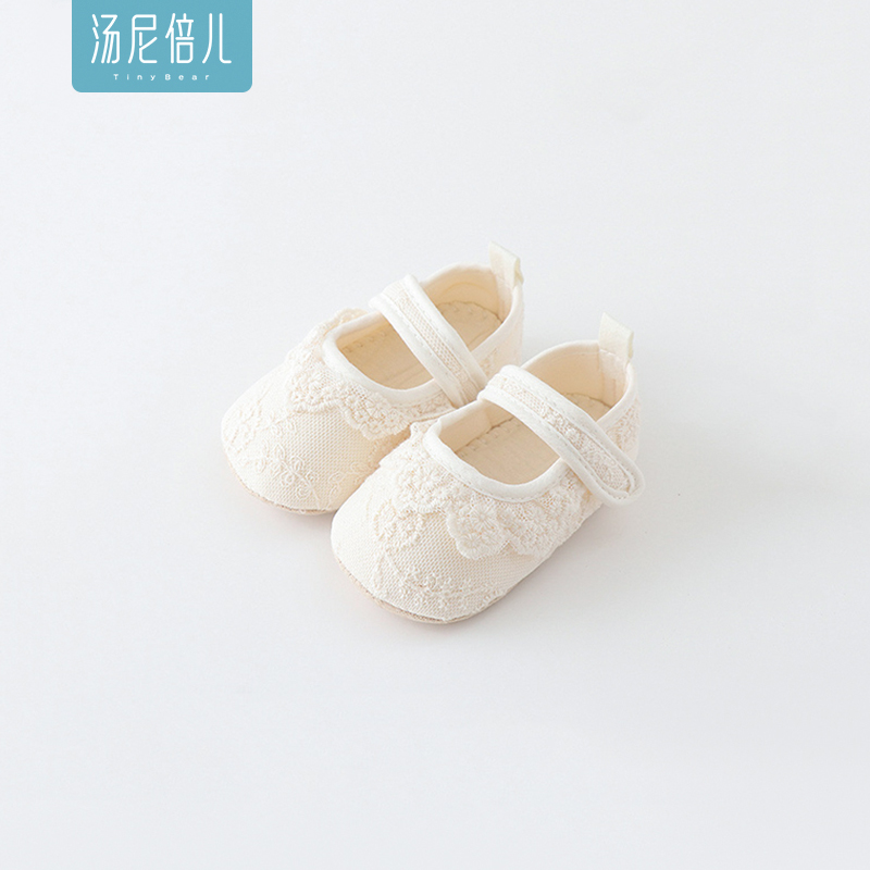 汤尼倍儿婴儿鞋子夏季女宝宝学步鞋轻便室内防滑地板鞋软底防掉跟