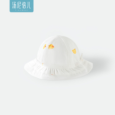 汤尼倍儿 婴儿帽子夏薄款纯棉防晒太阳0-3-6可调节春秋宝宝遮阳帽 — 6