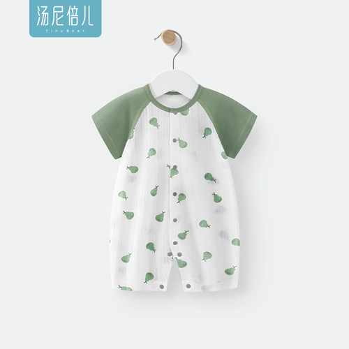 汤尼倍儿宝宝短袖连体衣夏季薄款