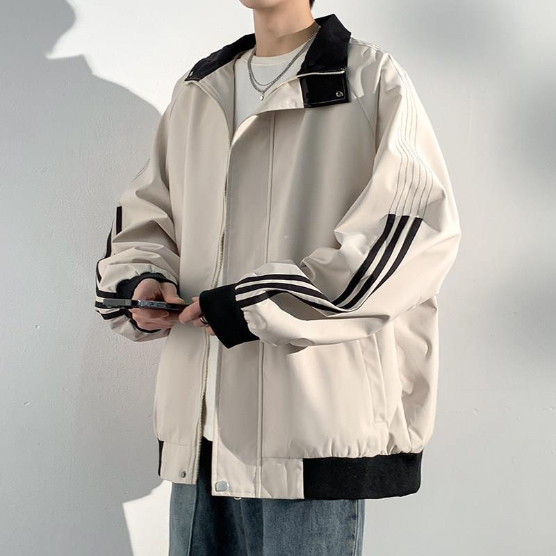 2026新款夹克外套男士春秋季宽松休闲冲锋上衣美式潮牌工装棒球服