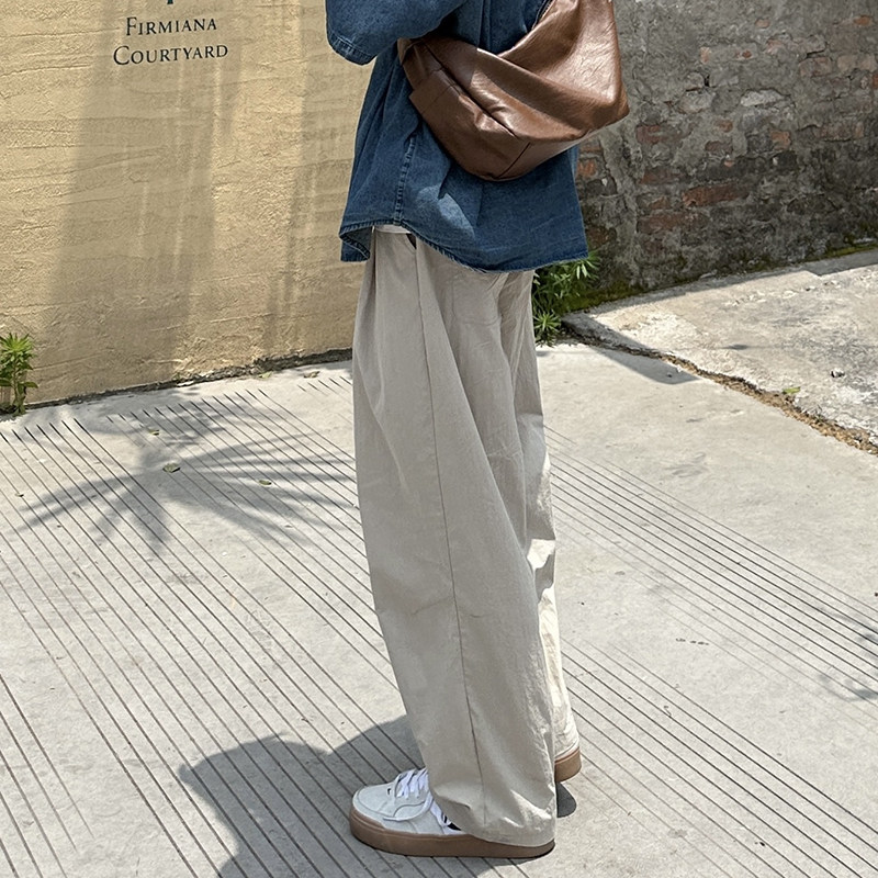 夏季户外速干伞兵裤冰丝薄款男生宽松山本裤长裤夏天裤子男休闲裤