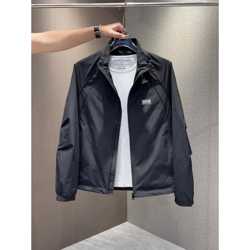 男士外套新款2026爆款潮牌工装立领夹克痞帅男装春秋户外休闲上衣