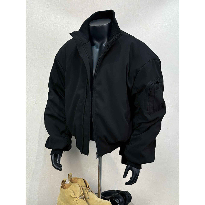 飞行夹克外套男款春秋美式高街cleanfit廓形冲锋短款教练棒球服潮