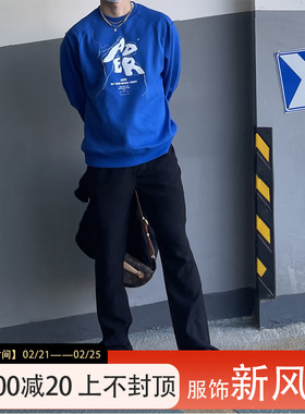 DaeeWooo微喇马吉拉ins风出街百搭高级感微喇叭休闲神裤黑色西裤